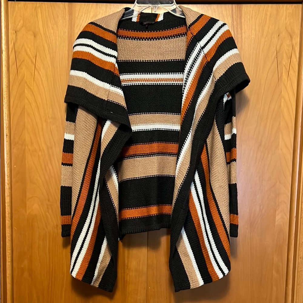 My Story Multicolor Striped Open Cardigan Size Small/Medium